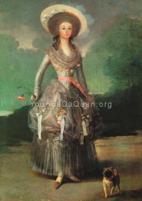 The Marquesa de Pontejos - 弗朗西斯科·德·戈雅